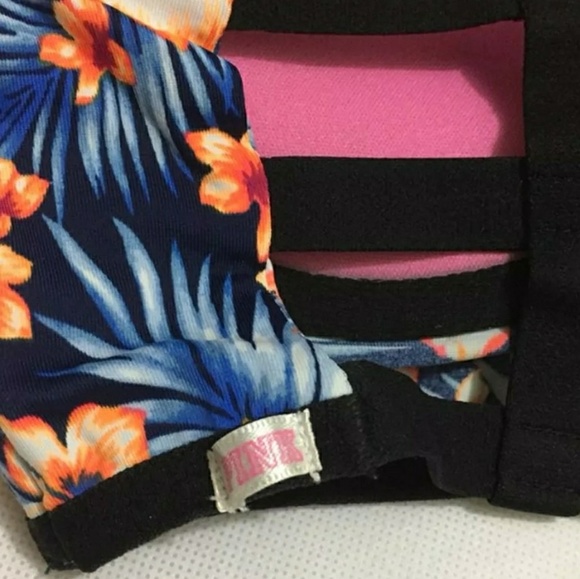 PINK Victoria's Secret Cage Back Floral Bra, NWOT - Picture 4 of 4